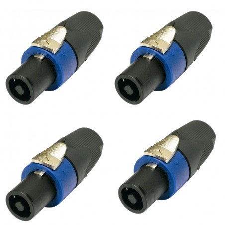 Conector Macho Speakon Tipo Neutrk 4 Vias Alta Calidad 4pz