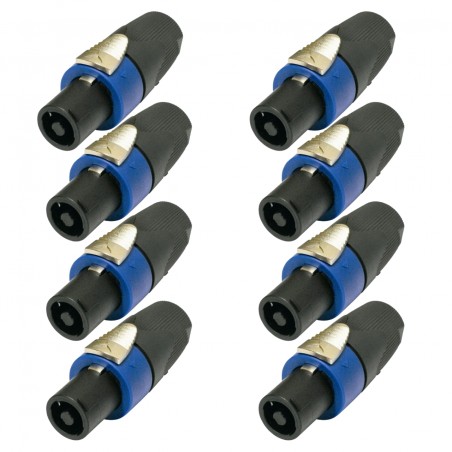 Conector Macho Speakon Tipo Neutrk 4 Vias Alta Calidad 8pz