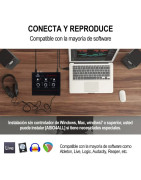 Interfaz De Audio Portatil Para Grabacion Instrumento Usb