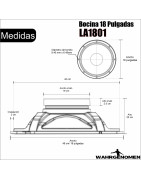 Bocina 18 Pulgadas Para Bafle Grave Subwoofer Alta Pote...