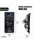 Modulo bi Amplificado Bluetooth/usb recargable 250w
