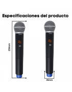 Microfonos Inalambricos Uhf Pro set dual multifrecuenci...