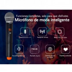 Microfonos Uhf Inalambricos set dual multifrecuencia Pr...