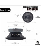 Subwoofer Bocina Woofer 6.5 Pulgadas Spl 8ohms 2pz