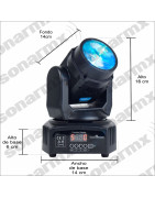 Set 2 Cabeza Movil Led 15wrobotica Dmx Rgbw Beam Con Bolsa