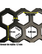 Rejilla bafle lamina perforada acero pintada 50x100cm C...