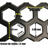 Rejilla bafle lamina perforada acero pintada 60x57cm Ca...
