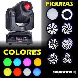 Par Cabeza Movil Robotica Spot Led Dmx Figuras Con Bolsa