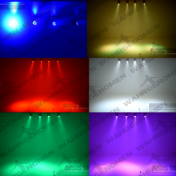 4 Cabeza Movil Led Wash Rgb, Luz Dj Disco Robotica Dmx Luces