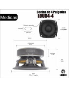 Bocina 4 Pulgadas Profesional  Bafles Line Array 4 Ohms...