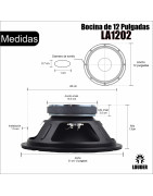 Bocina 12 Pulgadas Profesional 8 Ohms X Pieza