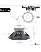 Bocina 10 Profesional 1500w Pmpo Ideal Para Bafles Por ...