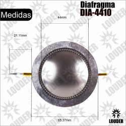 Diafragma De Repuesto Para Driver agudo de 44mm