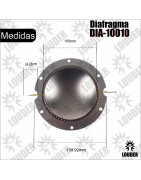 Diafragma De Repuesto Para Driver agudo 100mm calabaza