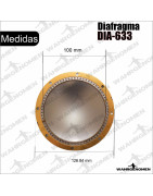 Diafragma 100mm Calabaza Para Driver J B Mod 2445 2446 ...