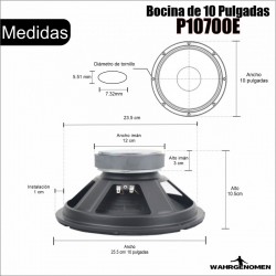 Par De Bocina 10 Profesional Alta Potencia Para Bafles