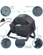 Cañon De Leds 36x3w Rgb 3 En 1  Audioritmico Dmx Automa...