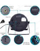 Cañon De Leds 54 Leds Rgbw 30w Audioritmico Dmx Automat...