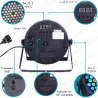 Cañon De Leds 54 Leds Rgbw 30w Audioritmico Dmx Automatico