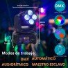 4 Cabeza Movil Led Wash Rgbwauv  Disco Robotica Dmx Luces