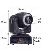 Set 2 Cabeza Movil Spot Led 60w Disco Dmx Con Case Robo...