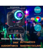 Set 2 Cabeza Movil Spot Led 60w Disco Dmx Con Case Robo...