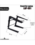 Base Stand Para Laptop De Metal Portatil Para Controlad...