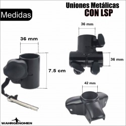 Uniones Metalicas P Elevador De Luces Disco Stand Estru...