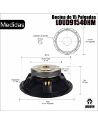 Bocina 15 Pulgadas P/ Armar Bafles Line Array 4ohms