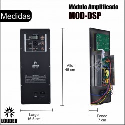 Modulo Amplificado DSP 650w RMS Digital alta potencia