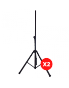 Par Tripie Para Bafle Metalico Base Bocina Stand Pedest...
