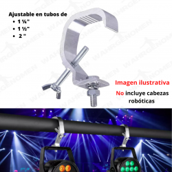 10pz Clamp Hamburguesa Gancho Para Luces aluminio