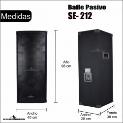 Bafle Bocinas Pasivo 12 Concert 2x12 Para Dj Grupo 350w Rms