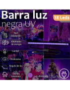 Barra Led Uv 18 Leds 5w Ultravioleta Luz Negra Neon Dis...