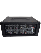Mezcladora Consola Amplificada 6 Canales Bluetooth Usb/sd