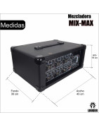 Mezcladora Consola Amplificada 6 Canales Bluetooth Usb/sd