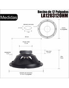 Bocina 12 Pulgadas Profesional P Bafles Consert 12ohm