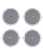 Bocina Plafón Sonido Ambiental 6.5 PuLG Transformador 4pz