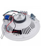 Bocina Plafón Sonido Ambiental 6.5 PuLG Transformador 4pz