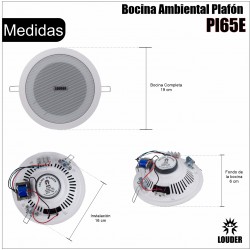 Bocina Empotrar Para Plafón Sonido Ambiental 6.5 Pulgadas