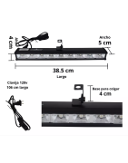 Paquete Luces Para Fiesta Maquina De Humo Barra Led Uv 2 Pz