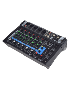 Mezcladora Amplificada 7 Canales Bluetooth 4 Salidas