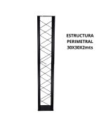 Estructura Perimetral Dj De 2mts 30x30 Para Iluminacion