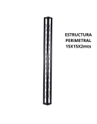 Estructura Perimetral Dj De 2 Metros 15x15 Para Iluminacion