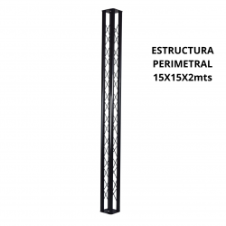 Estructura Perimetral Dj De 2 Metros 15x15 Para Iluminacion