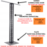 Estructura Perimetral Dj De 2 Metros 15x15 Para Iluminacion