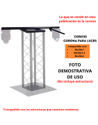 Accesorio Corona Estructura Soporte 30x30 Dj Iluminacion