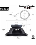 Bocina 8 Pulgadas Profesional Para Line Array 8ohms