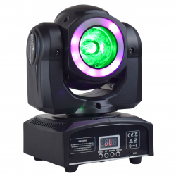 Cabeza Movil Led Robotica Luz Dj Beam Dmx Aro Led Rgbw