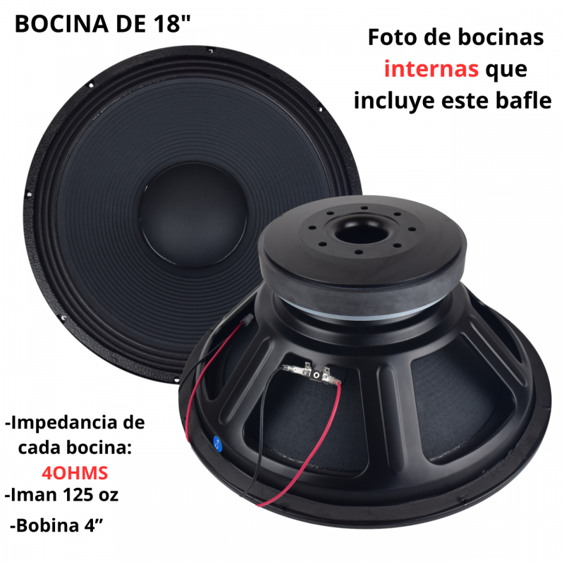 Subwoofer Pasivo 2x18 pulgadas Amate Audio S218WP